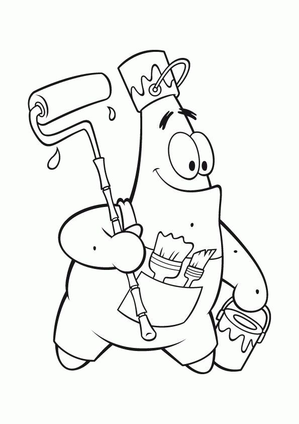 Plansa de colorat cu Spongebob 57 72